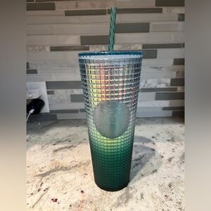 Starbucks 2023 Green Ombre Grid 24 oz Venti Tumbler